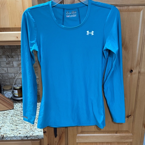 Under Armour Tops - Under Armour Women’s Long-Sleeve Tech Tee in Bright Teal Blue